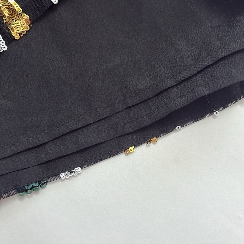 Marciano "Jen Tunic Dress" in Green and Gold Sequin - Picture 9 of 10